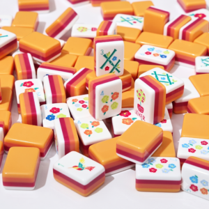 Orange 4-Layer Acrylic American Mahjong