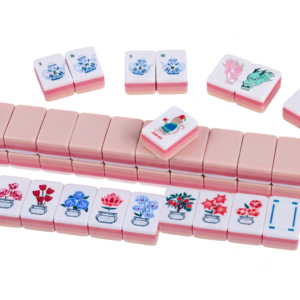 Pink 4-Layer Acrylic American Mahjong Set